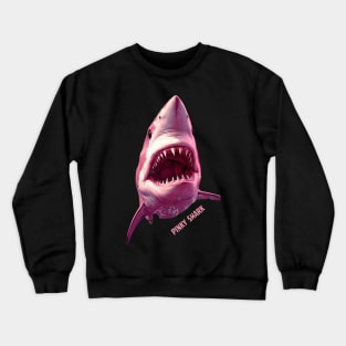 Pink Shark Crewneck Sweatshirt